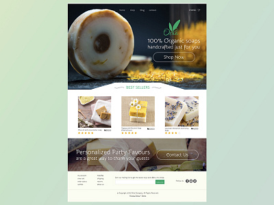 Ocha Organic Soap Landing Page 003 dailyui land page