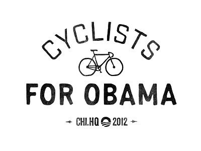 Cyclists for Obama cyclists