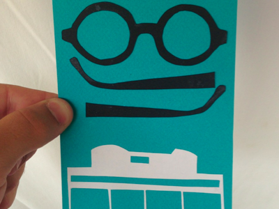 Le Corbusier, Villa Savoye glasses illustration lecorbusier papercut villasavoye