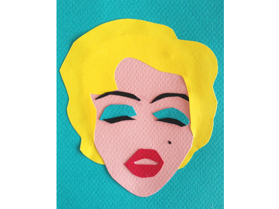 Marilyn icon illustration marilyn papercut pop