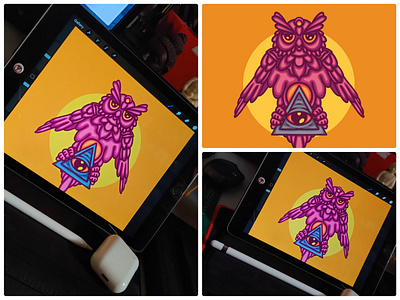 Owl Illustration art character design illustration illustration art illustration design illustrations owl procreate procreate drawing