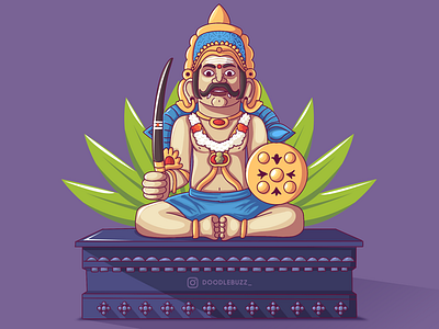 South Indian guardian deity "Ayyanar swami".