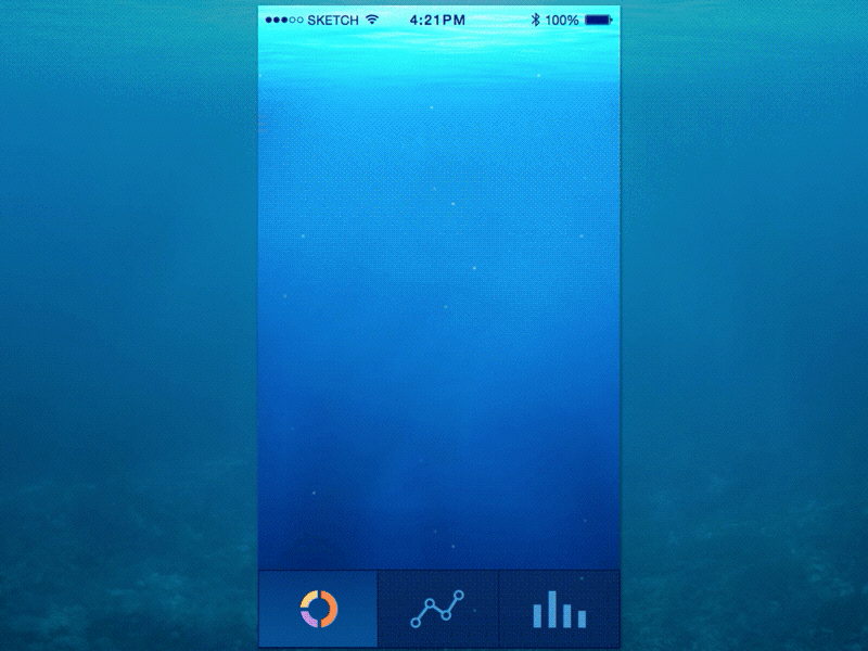 Animated Stats with Spring Transition aps ios scuba spring