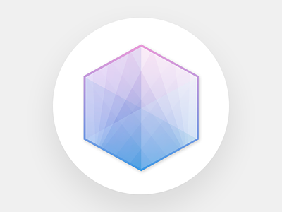 Hexagon vector icon