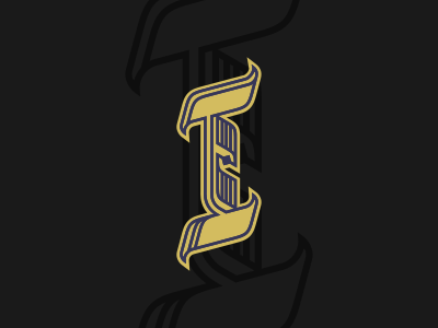 DAY 4, LETTERFORM. badge blackletter dailylogochallenge logotype monoline typography