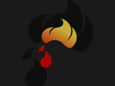 DAY 10, FIRE animal logo chicken dailylogochallenge fire rooster silhouette