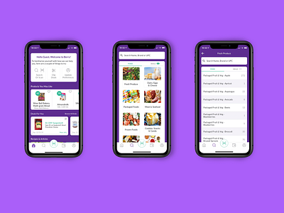 Healthy Food Discovery App app food app health app ui ui ux uidesign