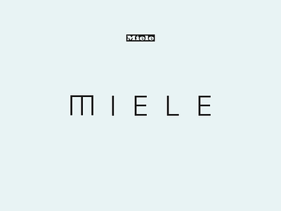 Miele Logo. Redesign concept brand branding logo