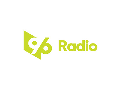 96 Radio brand logo sign