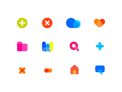 Few colorful icons colors icons