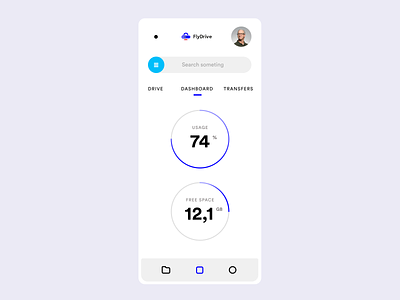 FlyDrive Mobile, Dashboard concept figma flydrive styleguide