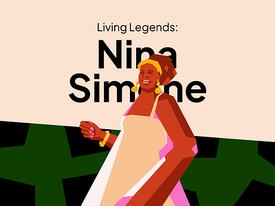 Living Legends: Nina Simone animation art artist artwork design graphic design illustration