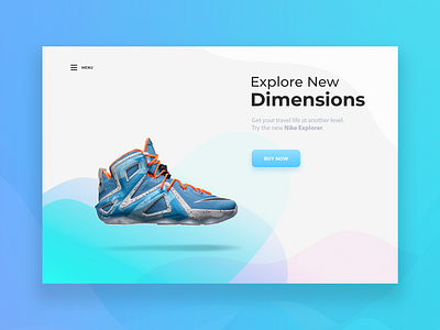 Product Header concept landing page minimalist ui uiux ux