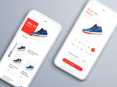 Concept online store for Nike app app design concept design interface nike nike air max nike running redesign ui uiux ux