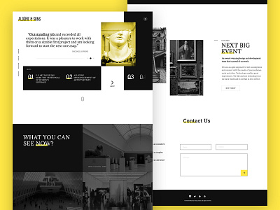 ArtMuseum Web Concept concept design interface landing page redesign ui uiux ux web design