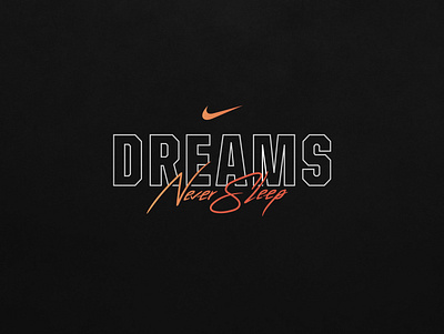 Nike - NFL Draft 2020 | Dreams Never Sleep branding graphic graphic design logo typography