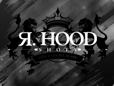 R. Hood Logo and Crest crest logo typography