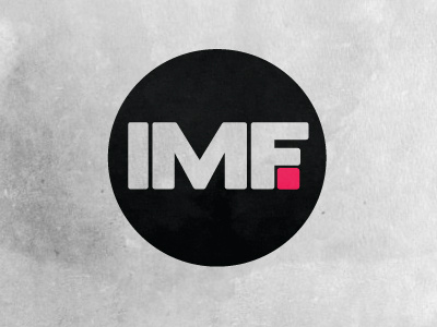 IMF concept logo typography