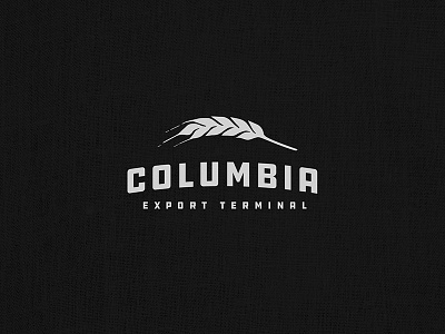 Columbia Export Terminal branding columbia columbia river elevator export grain illustration lettering portland typography wheat