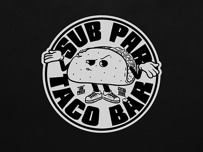 Sub Par Taco Bar branding illustration oregon portland taco tacobar tacos vector