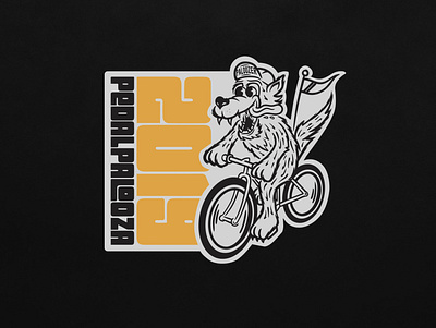 PedalPalooza 2019 bike branding design illustration logo portland typography vector wolf