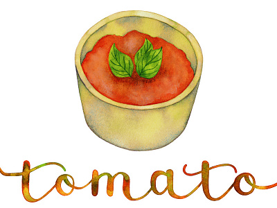 Tomato Soup food illustration