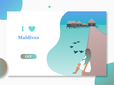 Travel Landing Page Series - I Love Maldives - Web Design