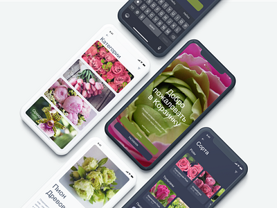 Flower Mobile App - Basket - Mobile App Design