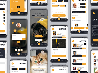 Mobile App - Pet Sitter - Mobile App Design - Part 2
