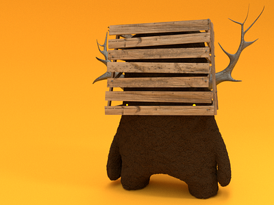 Oh Deer 3d 3dillustration antlers blender box character character art concept deer furry hair illustration render