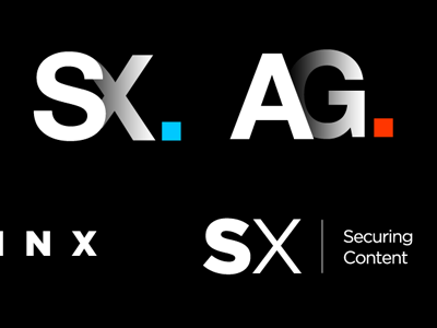 Agora Logo Explorations 2 black logo security white. wordmark