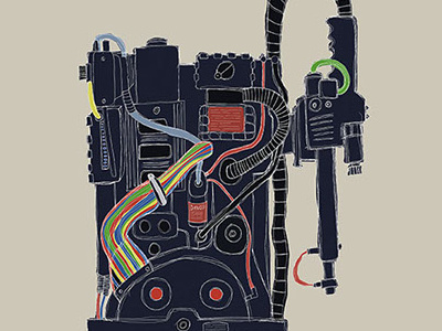 Proton Pack Fan Art ghostbusters pack proton