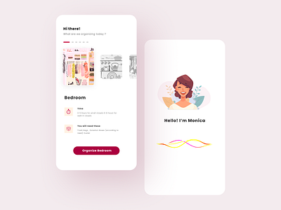 Closet Organizer - Voice Assistant app design ui ux voice voice assistant