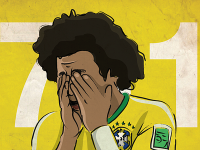 Brazil Vs Germany brazil cry cup fifa germany 2014 marcelo poster vieira vs world