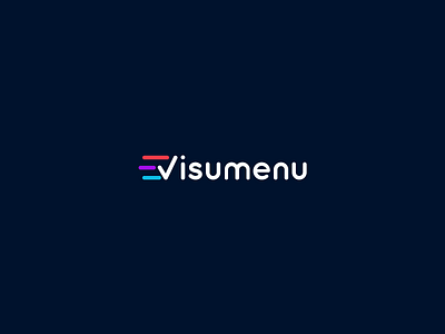Visumenu Logo brand design logo visumenu
