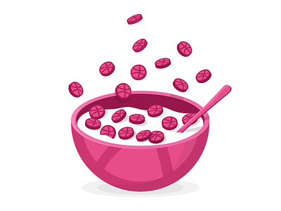 Dribbble Cereal ball cereal dribbble playoff sticker sticker mule