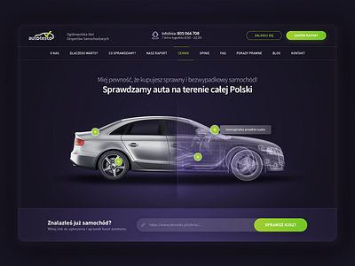 Autotesto - KV auto car concept redesign ui ui ux userinterface web webdesign website