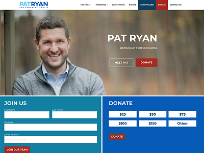 Pat Ryan Website Design