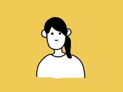 Rarely happens👱‍♀️👩 animation black color drawing gif girl graphic illustration white yellow