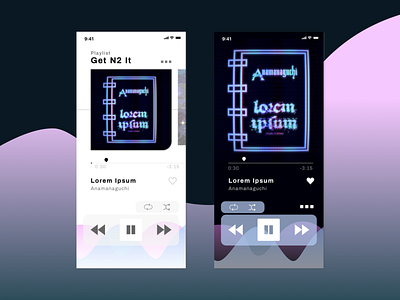 Music Player - Mobile Concept app app design mobile ui mobile ui design music music app music app ui music player app ui design uxui