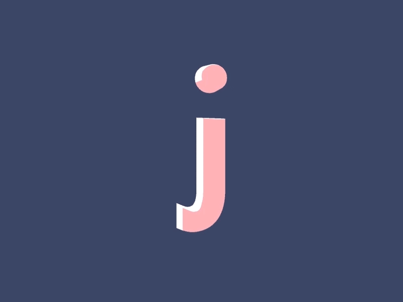 Just Jamin out 36 days of type animation j motion motion graphics type typography