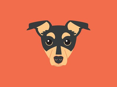 Another Barley dog illustration vector art vector illustration