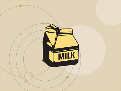Self-Promo Milk Carton illustration milk vector art vector illustration