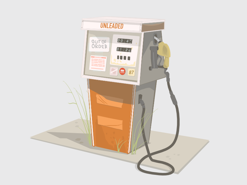 Out of Order illustration gas pump