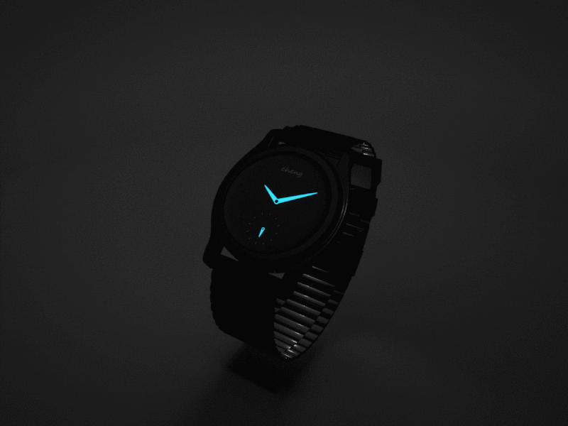 Smart watches c4d，animation design gif modeling smart ui watches