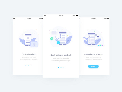 Guide Pages app design guide pages illustration iphone pages ui