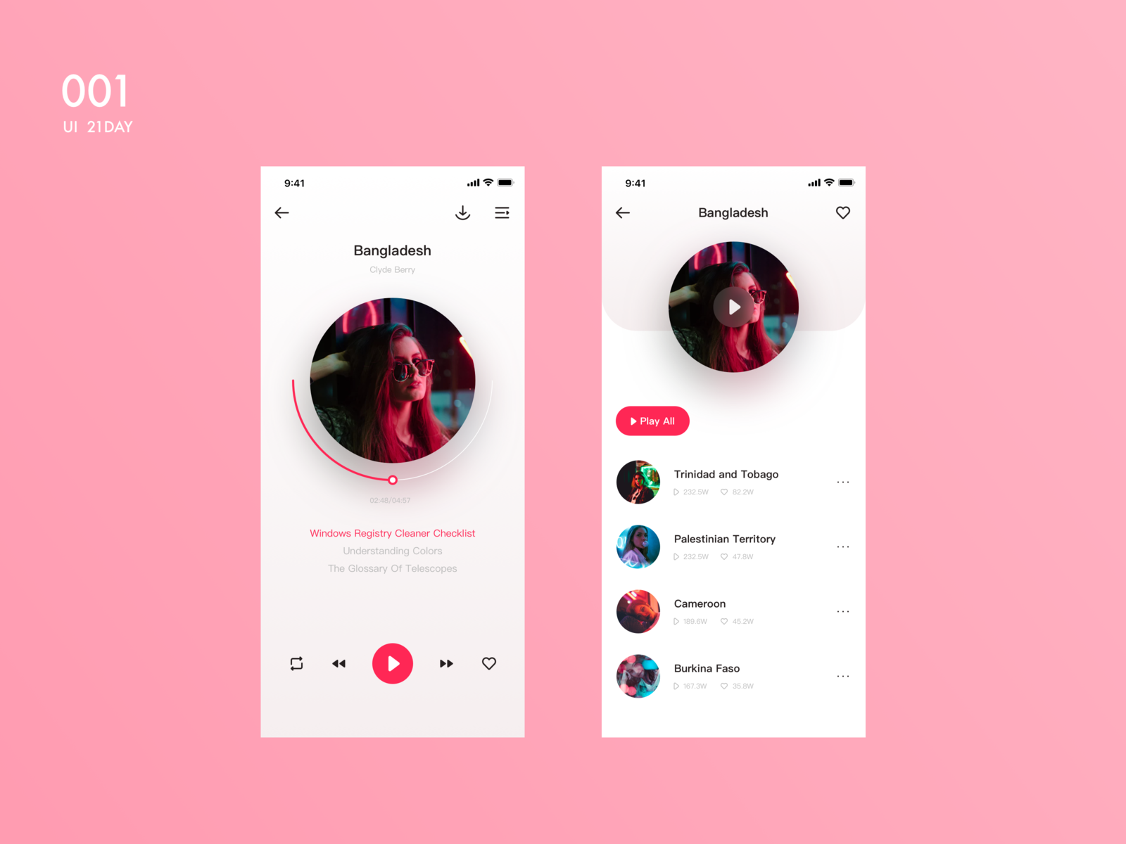 001day music degin by Yuyu94 on Dribbble