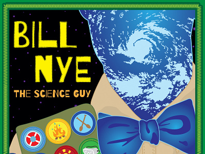Bill Nye The Science Guy bill nye bill nye the science guy concert poster illustration lecture music poster poster art poster design rock and roll rock poster science science illustration science rules vector