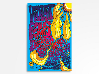 Violent Femmes w/ Ashwin Batish alternative concert poster eyeball folk gig poster illustration music poster poster art poster design punk rock and roll rock poster vector violent femmes