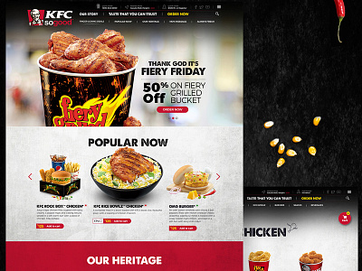 KFC India website
